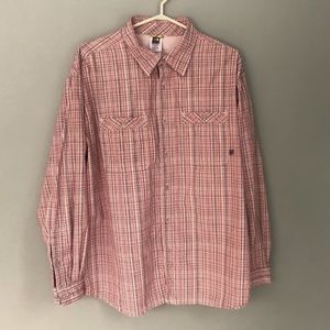 NORTH FACE BUTTON DOWN DOWN PLAID SHIRT